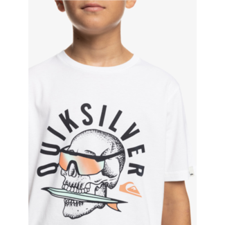 Quiksilver Rockin Skull SS Youth - White