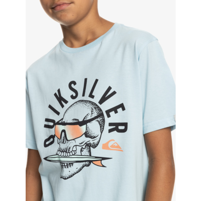 Quiksilver - Rockin Skull SS Youth - Sky Blue