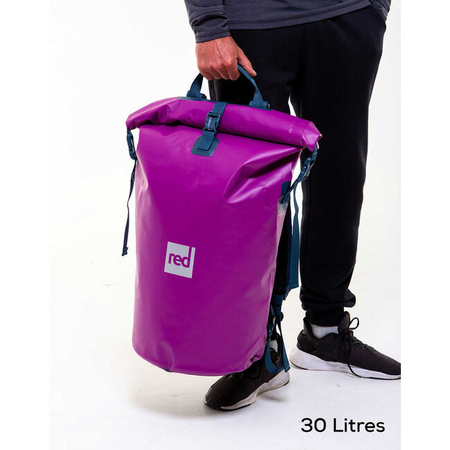 RED - Dry Bag 60L Venture Purple - PVC Vanntett Bag