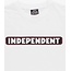 Independent - Bar Logo Tee - White