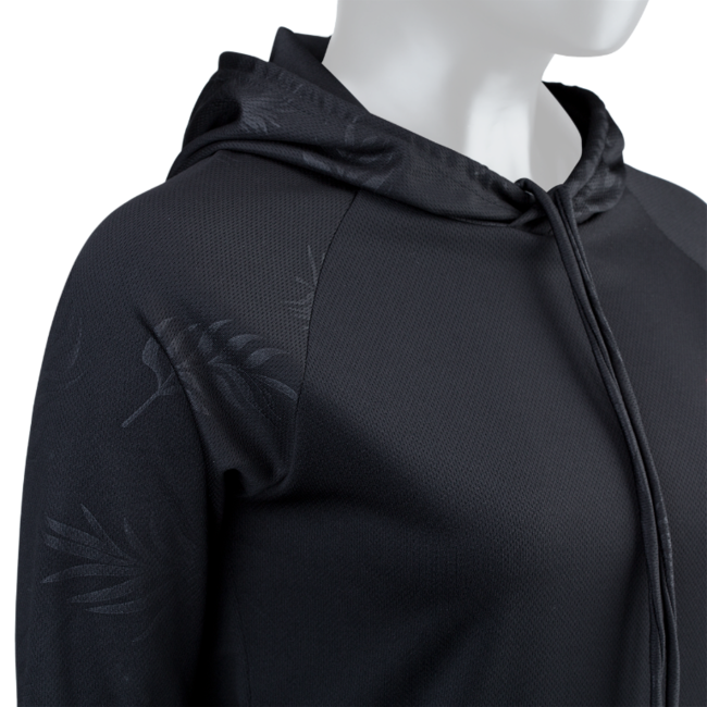 Wetshirt Hood LS Womens - Black