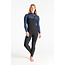 Solace 4mm Chest Zip Våtdrakt Dame – Black/Bluestone Tropical