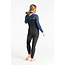 Solace 4mm Chest Zip Våtdrakt Dame – Black/Bluestone Tropical