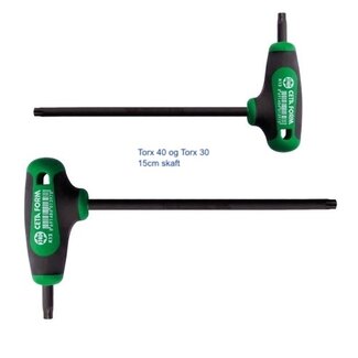 Torx T-Nøkkel T40 og T30 - 15cm lang Ceta