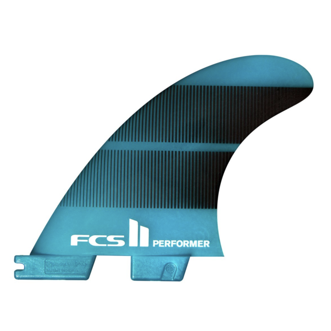 FCS2 - 1Fin - Performer Neo Glass Left Fin  - Teal/Black - Medium (65-80kg)