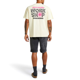 Deus Ex Machina Surf Shop Tee - Dirty White