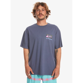 Quiksilver Spin Cycle - Oversized T-Shirt - Crown Blue