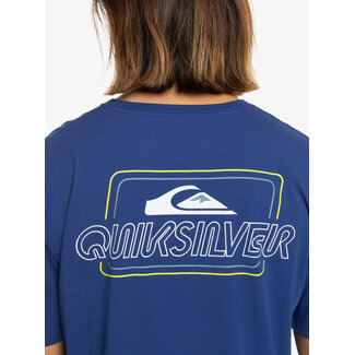 Quiksilver Line By Line - T-Shirt - Monaco Blue