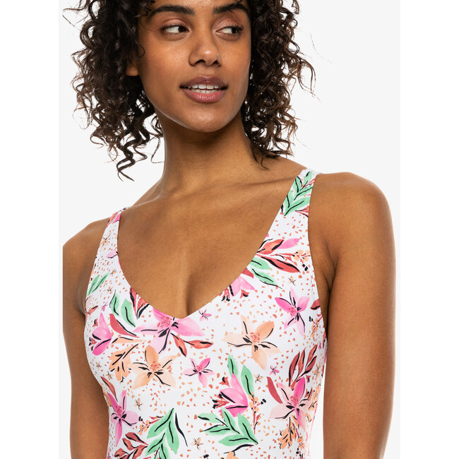 Printed Beach Classics - One-Piece Swimsuit - White