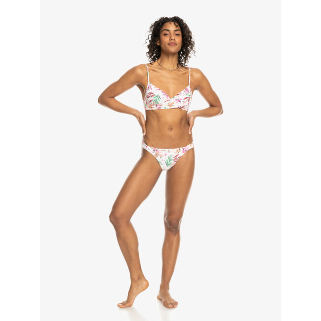 Printed Beach Classics - Low Waist Bikini Bottoms - White