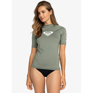 Roxy Short Sleeve UPF 50 Rash - Agave Green