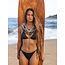 Beach Classics - Tiki Tri Bikini Top   - Anthracite