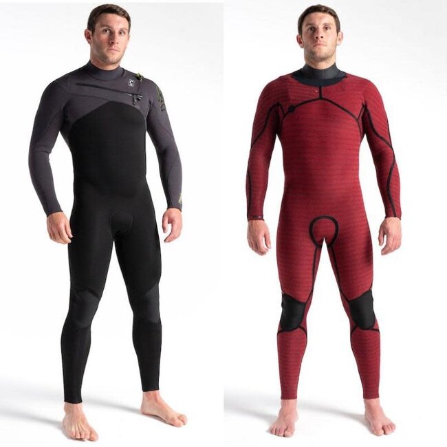 ReWired 4/3 Chest Zip Våtdrakt – Black / Charcoal