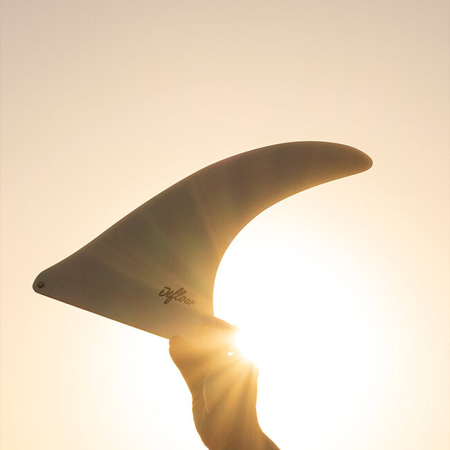 Cream Single Fin i Fiberglass til Longboard og Midlength