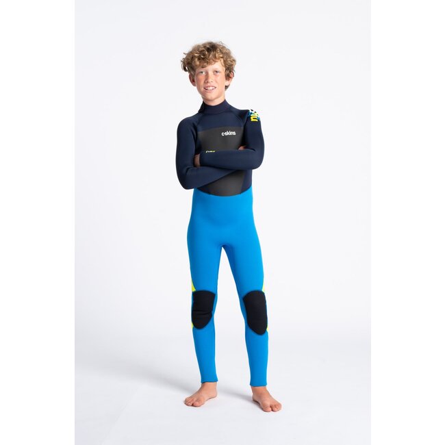 Legend 4/3 Junior BZ Steamer - Slate/Coral/Ocean Blue