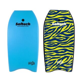 Softech Mojo Bodyboard - Sky Blue Zebra