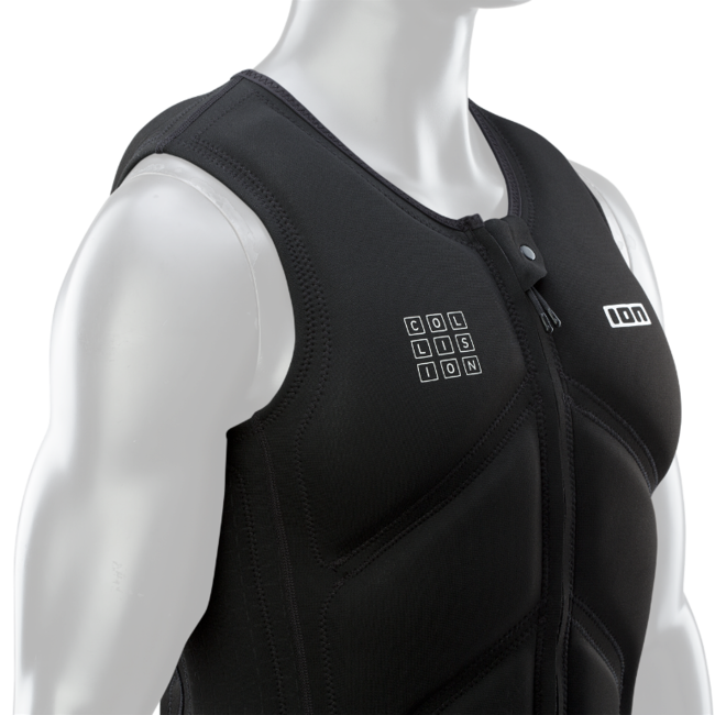Collision Core Vest Front Zip - Black