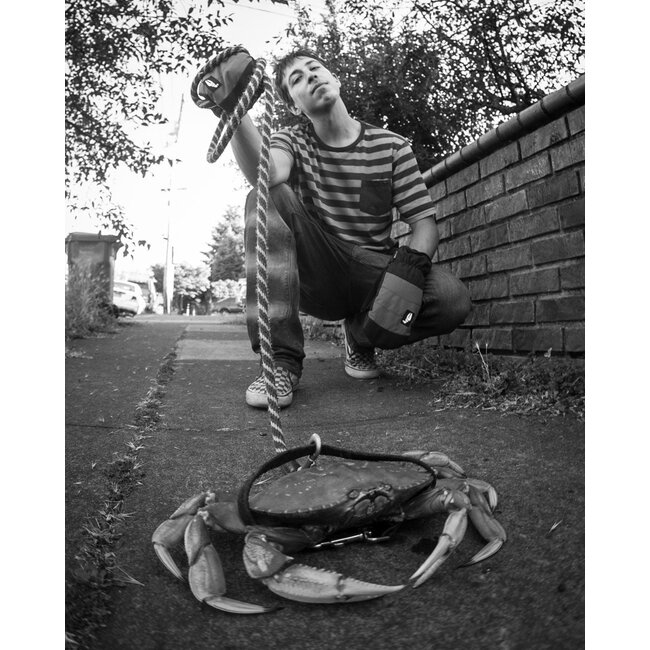 Crab Grab Claw Label Beanie – Bestselgende snowboard-lue - Orange