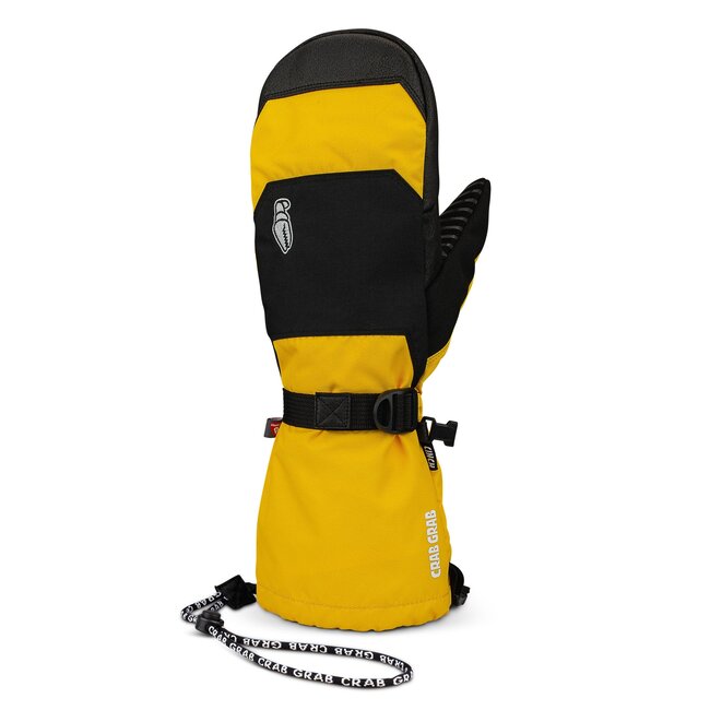 Crab Grab Cinch Mitt – High Performance Snowboard Vott - Vintage Yellow/Black