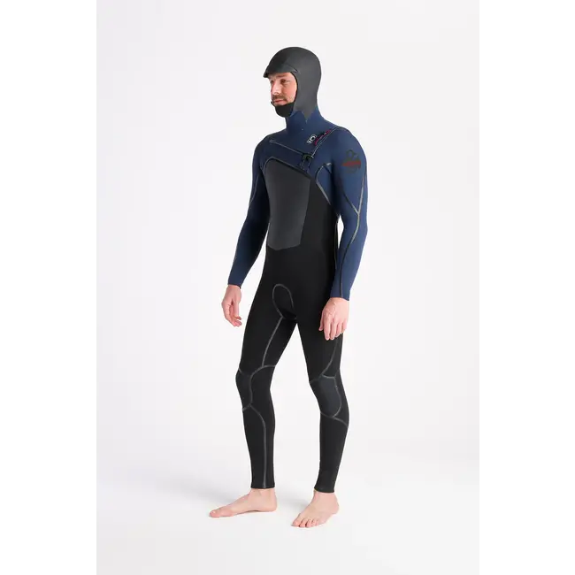 Wired NuWave 5/4 FZ  Hooded Våtdrakt - Black/Bluestone