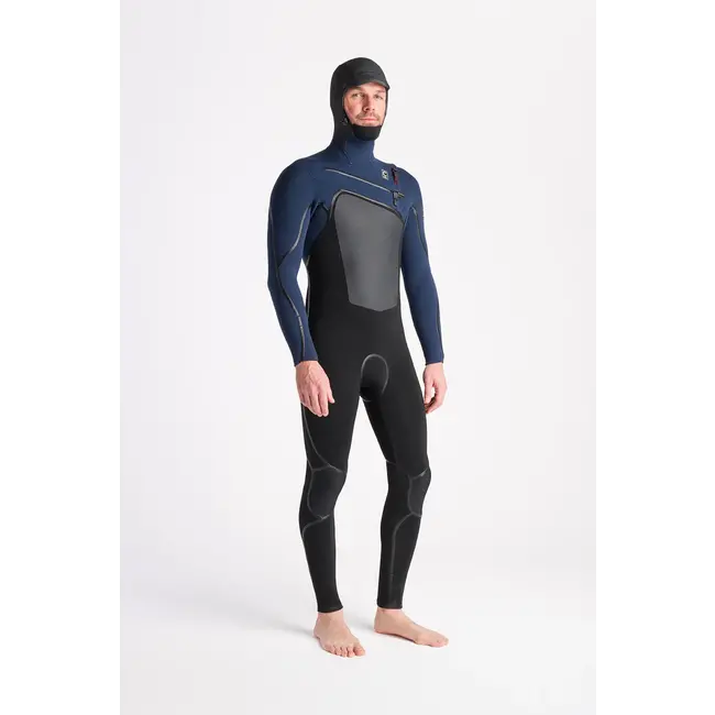 Wired NuWave 5/4 FZ  Hooded Våtdrakt - Black/Bluestone