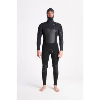 C-Skins Wired+ NuWave 6/5 FZ Hooded Black