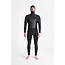 Wired+ 6/5 NuWave Front Zip Hooded Herre Våtdrakt - Black