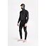 Wired+ 6/5 NuWave Front Zip Hooded Herre Våtdrakt - Black