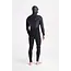 Wired+ 6/5 NuWave Front Zip Hooded Herre Våtdrakt - Black