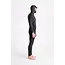 Wired+ 6/5 NuWave Front Zip Hooded Herre Våtdrakt - Black