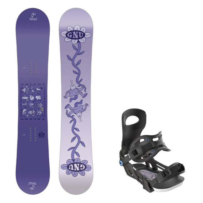 Snowboardpakke – Gnu Velvet & Bent Metal Metta