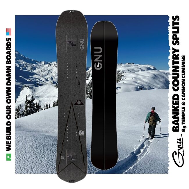 Splitboard Pakke | Banked Country Splitboard + Union Charger Splitboard Bindinger