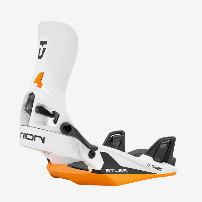 Atlas Step-On® Binding - White/Orange