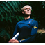 Session NuWave 4/3 Chest Zip Våtdrakt – Black / Bluestone / Saffron