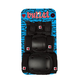Bullet Junior Skateboard Beskyttelsessett med Kne-, Albue- og Håndleddsbeskyttelse