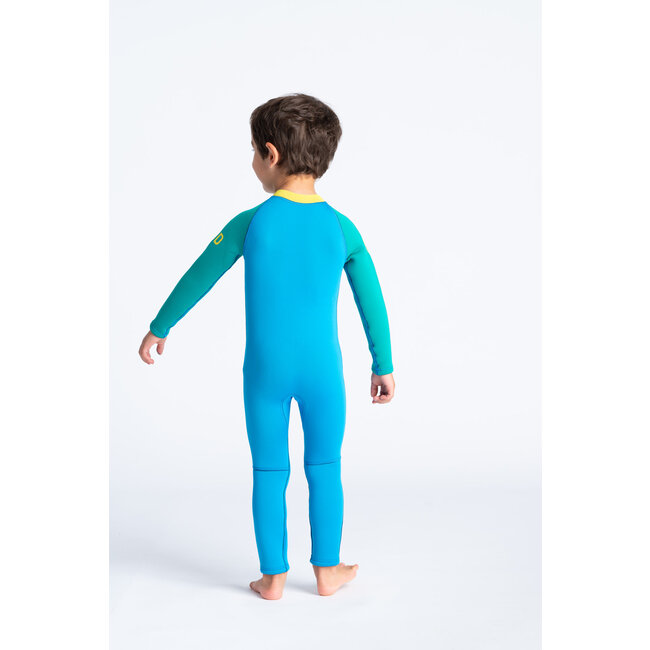 C-Skins Baby Steamer Front Zip 3/2– Cyan/Green