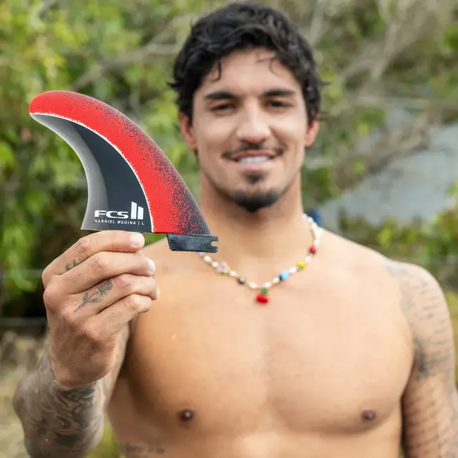 Gabriel Medina Signatur Finner - PC Aircore Blue Tri