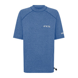 FCS Essential SS Rashguard - Heather Tranquil Blue