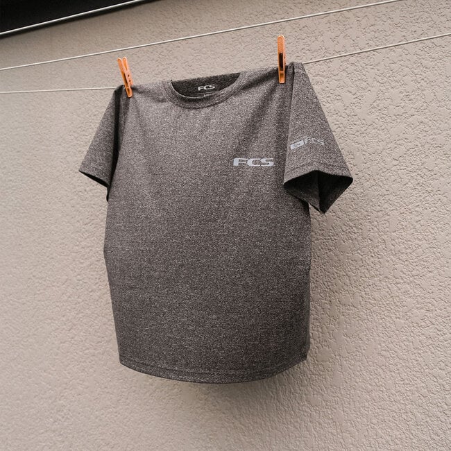 Womens Surf Tee - Heather Tranquil Blue