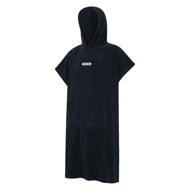 Junior Towel Poncho - Black