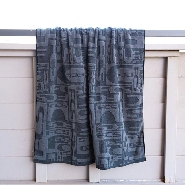 The Mona Towel - Black/Charcoal