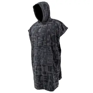 FCS Towel Poncho - Jacquard Charcoal