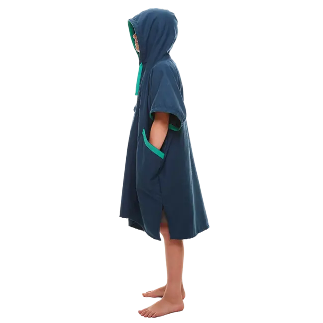 Kids Quick Dry Microfibre Changing Robe - Navy