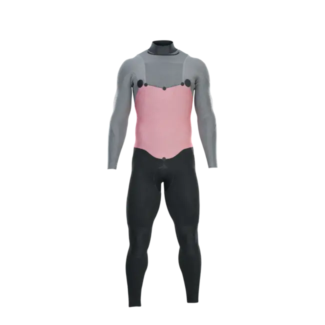 Element 3/2 Front Zip Herre Våtdrakt - Blac