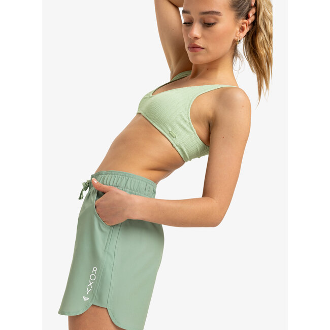 Wave 5" - Board Shorts for Women - Basil