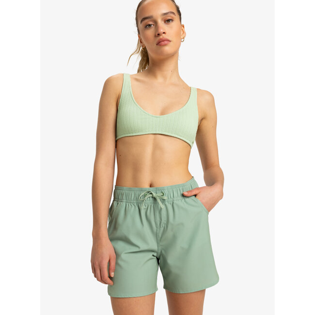 Wave 5" - Board Shorts for Women - Basil