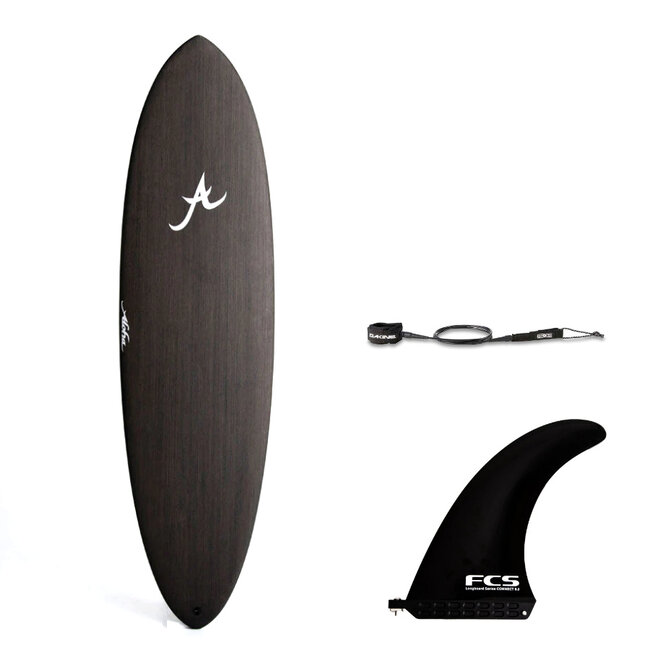 Pakke | Aloha Mid Black Eco + FCS Connect + Dakine Leash