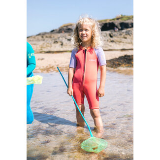 C-Skins Baby Front Zip Shorty 3/2 - Corall/Lillac