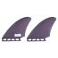Mid Futures Twin Fin Set i Fiberglass for Speed og Drive