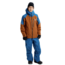 [ak] Cyclic GORE-TEX 2L Jakke Herre - Chestnut Brown/Blue Teal